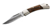 Herbertz-Taschenmesser, 17 Lagen Damast, Tigerwood, Neusilberbacken