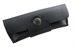 Schwarzes Leder-Etui, für Messer mit 12 cm Heftlänge, Gürtelschlaufe, quer zu tragen