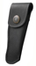 Schwarzes Leder-Etui, für Messer mit 10 cm Heftlänge, Gürtelschlaufe