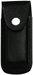Messer-Etui, schwarzes Leder, eingeschnittene Schlaufe, für Messer mit 13 cm Heftlänge