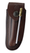 Braunes Leder-Etui, f. Laguiole-Messer mit 10cm Heftlänge, längs und quer tragbar, inkl. Wetzstahl 10 cm