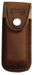 Messer-Etui, braunes Leder, eingeschnittene Gürtelschlaufe, für Messer mit 11 cm Heftlänge