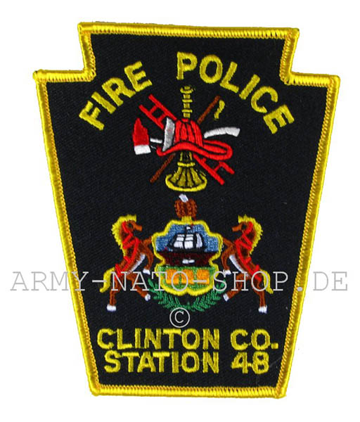 US Feuerwehr Abzeichen - Clinton co Station 48