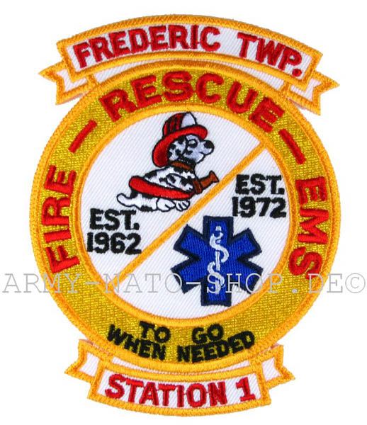 US Abzeichen Firefighter - Frederic Twp.