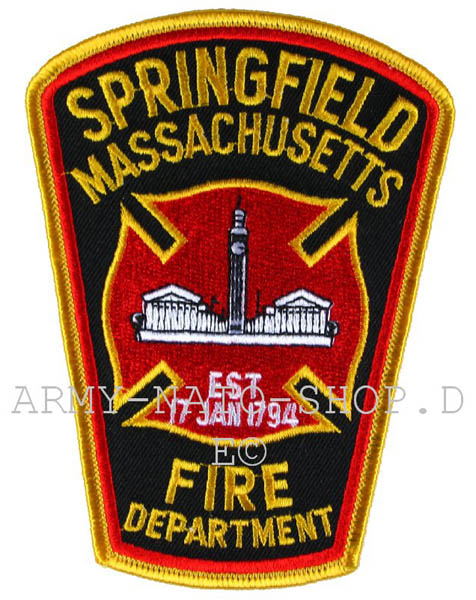 US Abzeichen Firefighter - Springfield Massachusetts