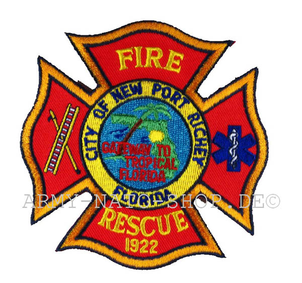 US Abzeichen Firefighter - City of new Port Richey