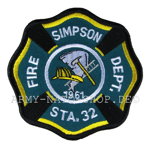 US Abzeichen Firefighter - Simpson 1926