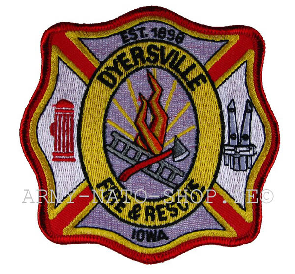 US Abzeichen Firefighter - Dyersville 1989