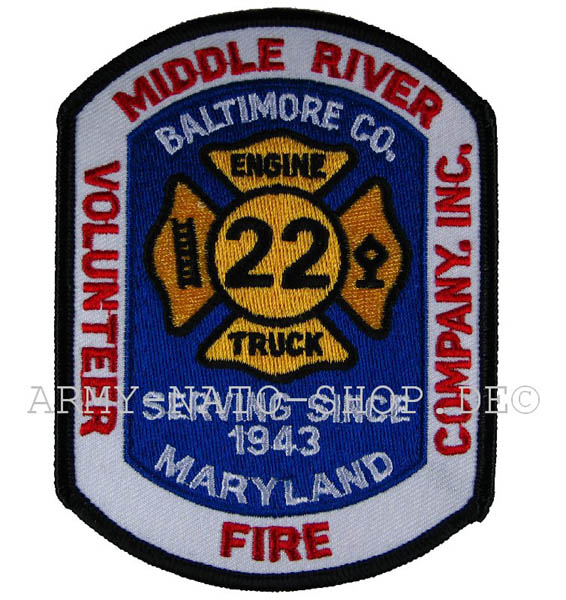 US Abzeichen Firefighter - Middle river Baltimore 1943