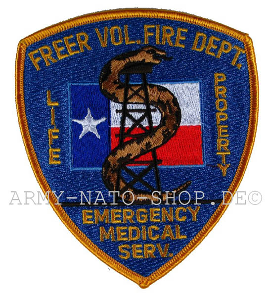 US Feuerwehr Abzeichen - Freer Vol. Emergency Medical Service
