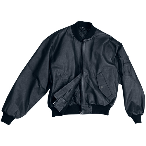 Magnum Leather Jacket Typ MA-1 schwarz