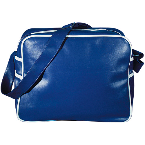 PVC Bag Retro uni ,blau/weiss