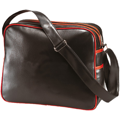 PVC Bag Retro uni , schwarz/rot