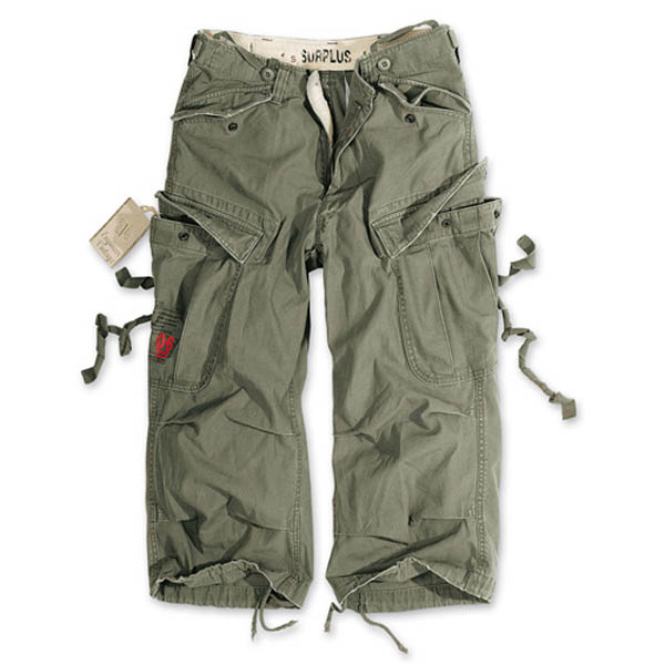 Engineer Vintage 3/4-Pants - oliv gewaschen