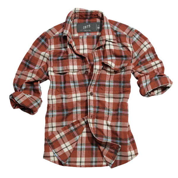 Wood Cutter Shirt - rot karo