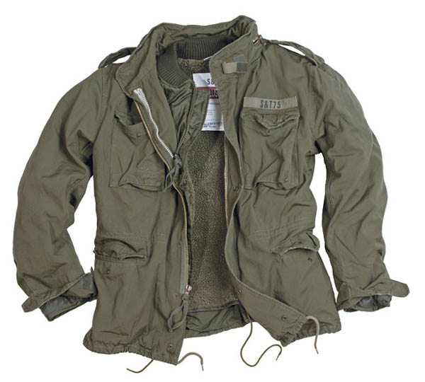 M65 Jacke Regiment - oliv gewaschen