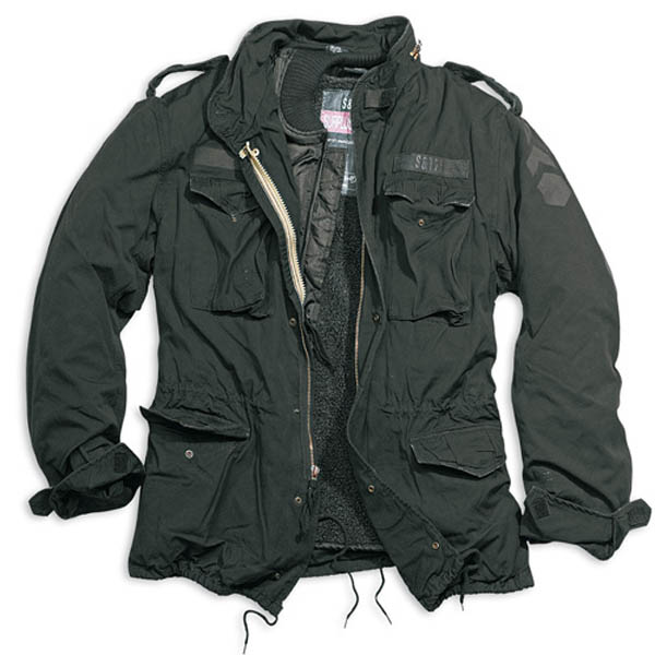 M65 Jacke Regiment - schwarz gewaschen