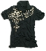 Destroyed Polo Skull Roses - schwarz