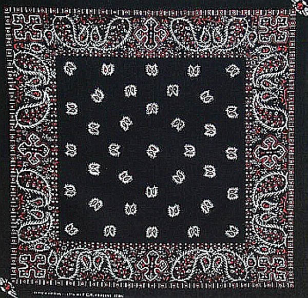 PAISLEY (SCHWARZ-ROT)