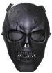 Gittermaske, "Totenkopf", schwarz, Vollschutz, Deko