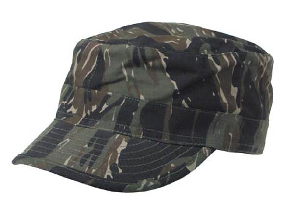 US Cap mit Gummizug Feldmütze Mütze Tarnmuster Camouflage 3-Farben tropentarn 