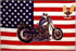 Flagge, U.S.A. mit Bike neu