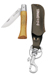 Opinel Mini-Messer, Grösse 4, rostfrei, mit Etui und Karabiner